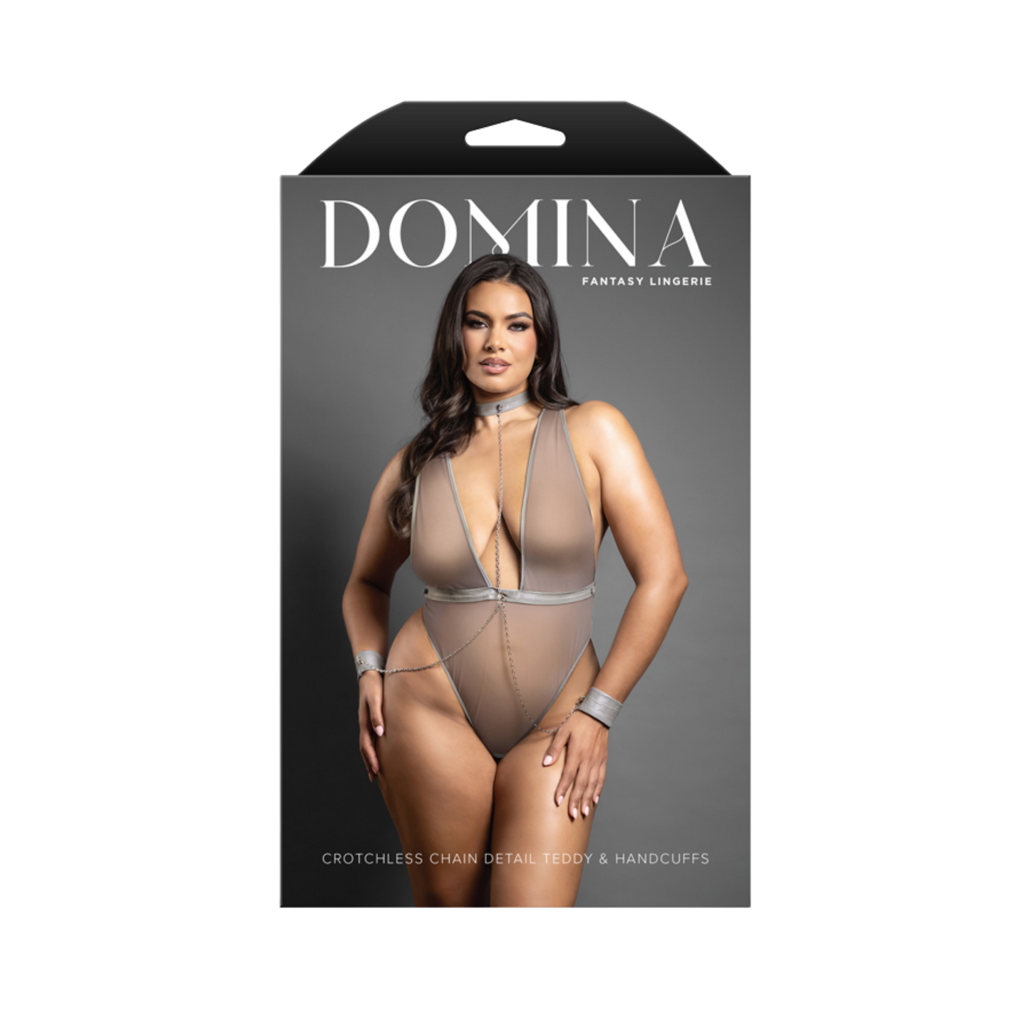 Crotchless Chain Detail Teddy