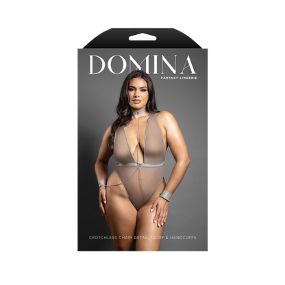 Crotchless Chain Detail Teddy
