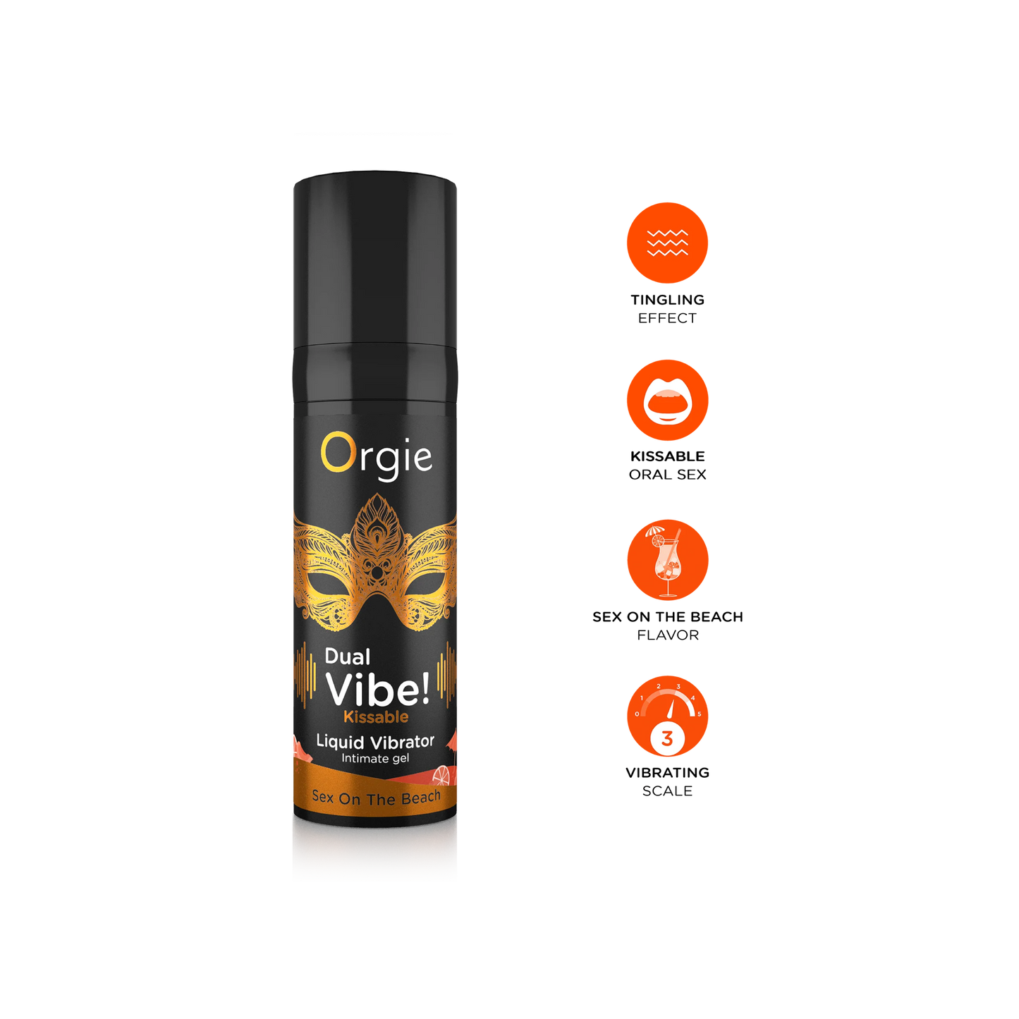 Dual Vibe! Kissable Liquid Vibrator - Sex On The Beach